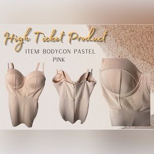 🛍Bodycon Pastel Pink Dress